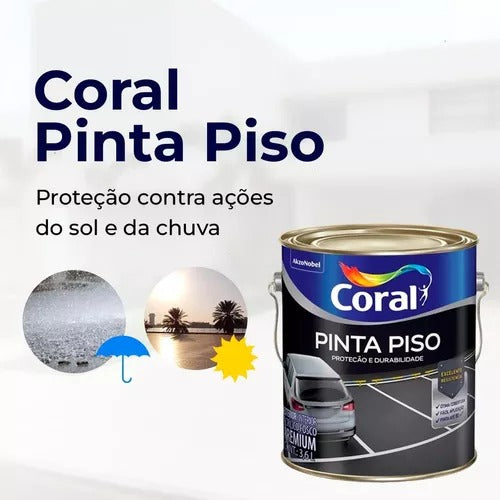 Tinta Pinta Piso Alta Resistencia 3,6lt Coral
